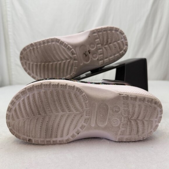 Crocs Sandals New Kids On The Block Edition Black White with NKOTB Croc Charms - Picture 5 of 10